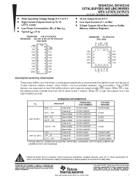Datasheet SN74HC240PWR manufacturer TI