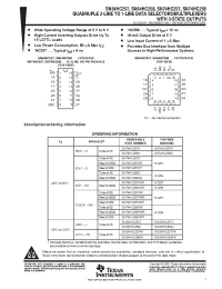 Datasheet SN74HC257 manufacturer TI