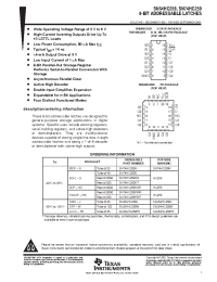 Datasheet SN74HC259N manufacturer TI