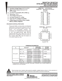 Datasheet SNJ54HCT240 manufacturer TI