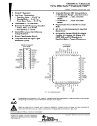 Datasheet TCM320AC37DW производства TI