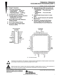 Datasheet TCM320AC39IDWR производства TI