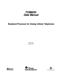 Datasheet TCM8030PN производства TI