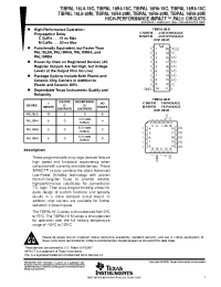 Datasheet TIBPAL16L8-15C производства TI