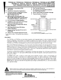 Datasheet TPS75218QPWPRQ1 manufacturer TI
