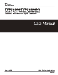 Datasheet TVP5150APBS производства TI