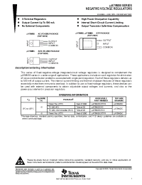 Datasheet UA79M12CKTPR manufacturer TI