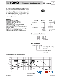 Datasheet FSLM2520-120-K производства TOKO