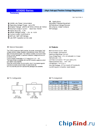 Datasheet XC6202PC02 производства Torex