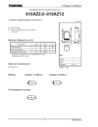Datasheet 015AZ4.3-Y manufacturer Toshiba