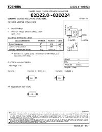 Datasheet 02DZ11 manufacturer Toshiba