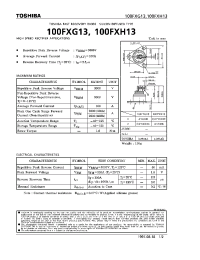 Datasheet 100FXH13 manufacturer Toshiba