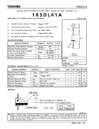 Datasheet 1R5DL41A производства Toshiba
