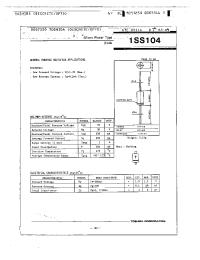 Datasheet 1SS104 manufacturer Toshiba