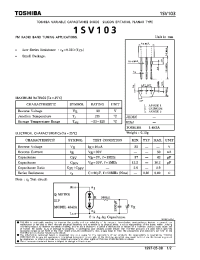 Datasheet 1SV103 manufacturer Toshiba
