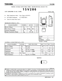 Datasheet 1SV286 производства Toshiba