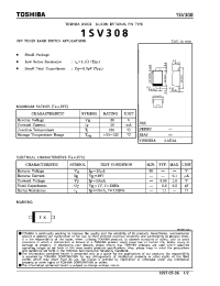 Datasheet 1SV308 производства Toshiba