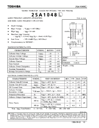 Datasheet 2SA1048L производства Toshiba
