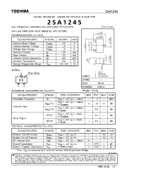 Datasheet 2SA1245 производства Toshiba