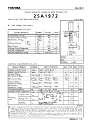 Datasheet 2SA1972 производства Toshiba