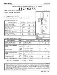 Datasheet 2SC1627A производства Toshiba