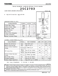 Datasheet 2SC2703 производства Toshiba