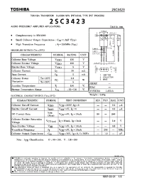 Datasheet 2SC3423 производства Toshiba