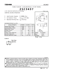 Datasheet 2SC3437 производства Toshiba