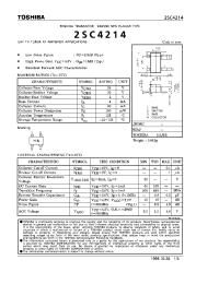 Datasheet 2SC4214 производства Toshiba
