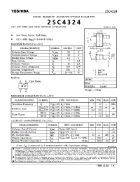 Datasheet 2SC4324 производства Toshiba