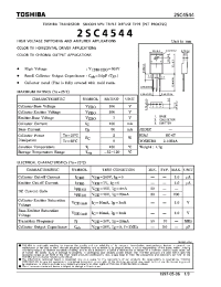 Datasheet 2SC4544 производства Toshiba
