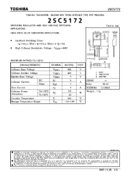 Datasheet 2SC5172 manufacturer Toshiba