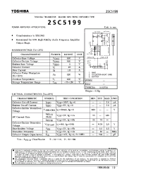 Datasheet 2SC5199 производства Toshiba