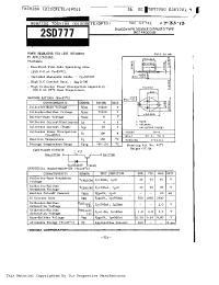 Datasheet 2SD777 производства Toshiba