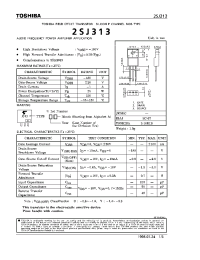 Datasheet 2SJ313 производства Toshiba