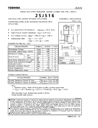 Datasheet 2SJ516 производства Toshiba
