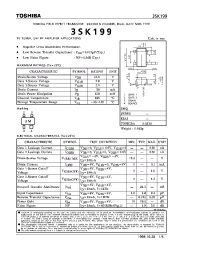 Datasheet 3SK199 производства Toshiba