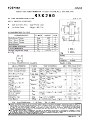 Datasheet 3SK260 производства Toshiba