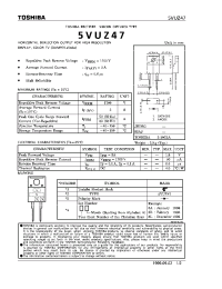 Datasheet 5VUZ47 производства Toshiba