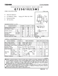 Datasheet GT25G102SM manufacturer Toshiba
