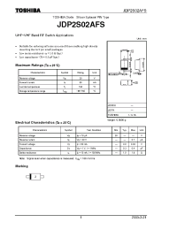 Datasheet JDP2S02AFS manufacturer Toshiba