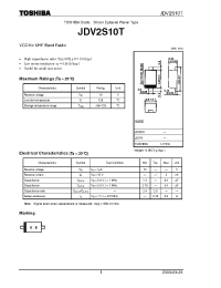 Datasheet JDV2S10T производства Toshiba