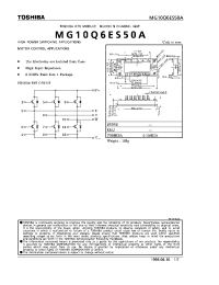 Datasheet MG10Q6ES50A manufacturer Toshiba