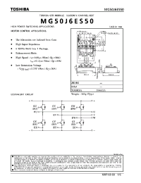 Datasheet MG50J6ES50 manufacturer Toshiba