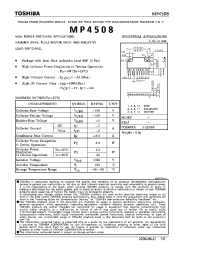 Datasheet MP4508 производства Toshiba