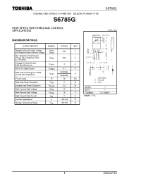 Datasheet S6785G производства Toshiba