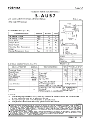 Datasheet S-AU57 производства Toshiba