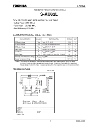 Datasheet S-AU82L производства Toshiba