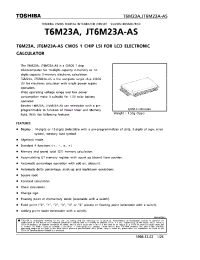 Datasheet T6M23A производства Toshiba