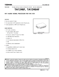 Datasheet TA1246AF производства Toshiba